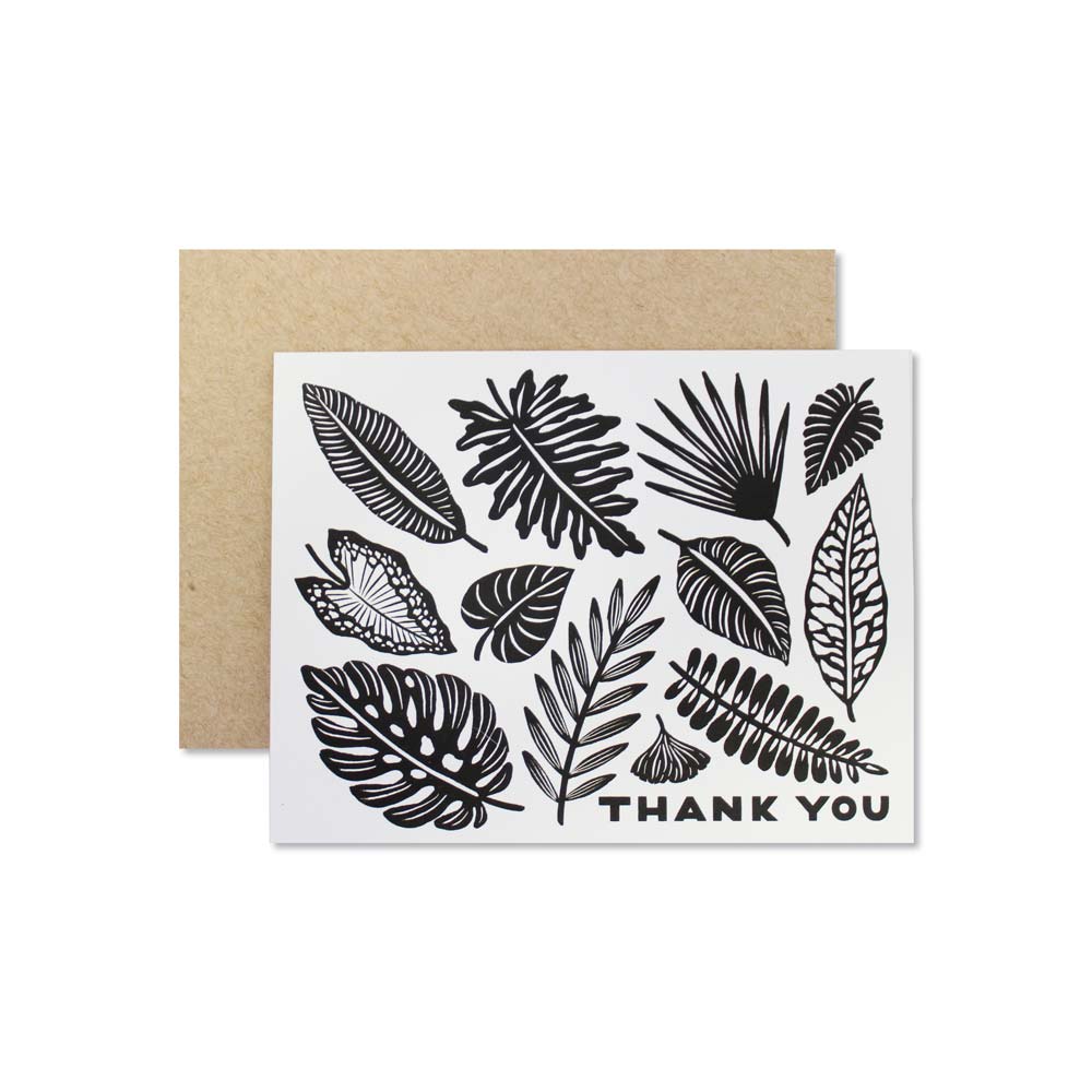 Thank You Leaves Card